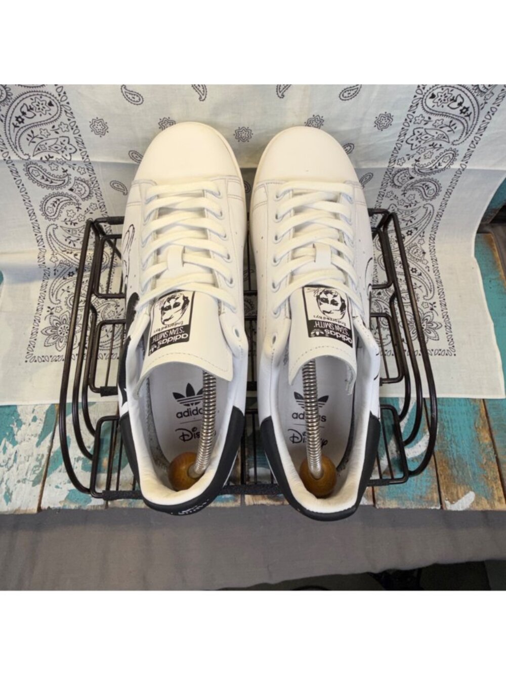 Adidas x Disney Stan Smith Mickey Mouse White Trainers FW2895 Mens Size 12 - Picture 10 of 11